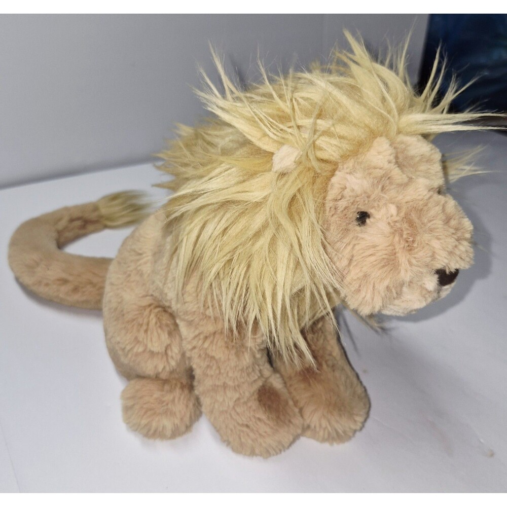 Jellycat London Bashful Lion Plush 12in Stuffed Animal Toy Plushie Mane Tasseled